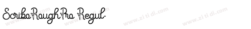 ScriboRoughPro Regul字体转换